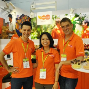 TFR showcasing its product range at the Asiafruit Logistica in Hong Kong